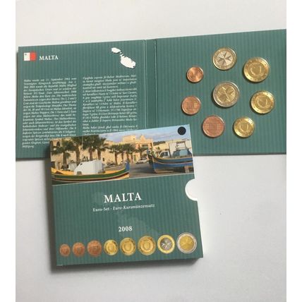 Malta 2008 - Official (BU) Euro Coin Set - Limited Edition 20K