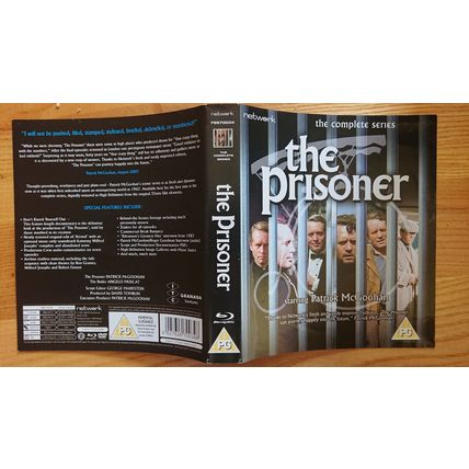 BigSale!! The Prisoner PATRICK McGOOHAN 6 BLU RAY + JIM CAVIEZEL 6 DVD +FREE 007