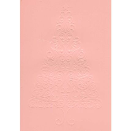 5"x7" Embossed Card. 10 Sheets. Christmas Tree (22). Cardmaking Scrapbooking