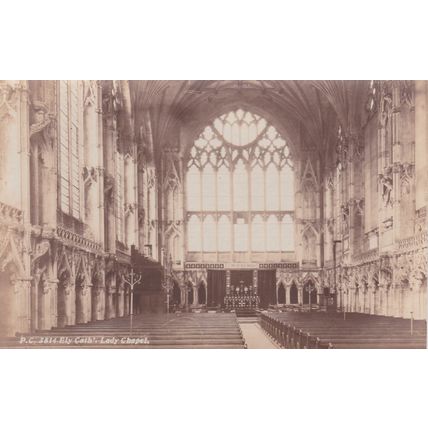EC800 ELY CATHEDRAL - LADY CHAPEL. PRINTED POSTCARD