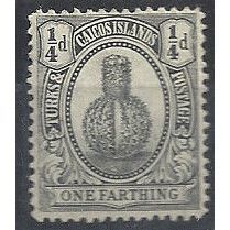 Turks & Caicos Islands 1922 SG162 1/4d Black Mounted Mint .. ..