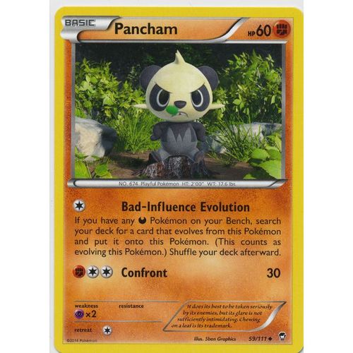 Pokemon XY Furious Fists 59/111 Pancham