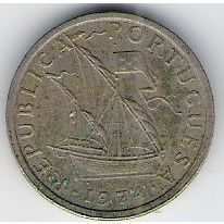 PORTUGAL 5 Escudos 1974