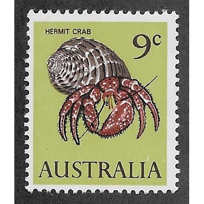 AUS 1966 U/M 9c 'HERMIT CRAB' (EBID59-134)