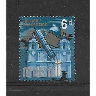 Malta.SG338 6d French Occupation.Fine Used.Jan20