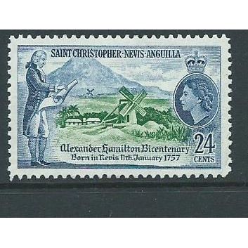 st.christopher st.kitts nevis sg119 sg 119 hm