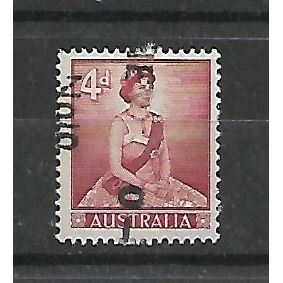 Australia.SG313 4d Queen Elizabeth II (Carmine-Lake).Fine Used.Sep20