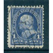 Used 264 1c Benjamin Franklin Just Clears M02937