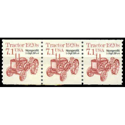 2127b 7.1c Tractor Very Fine MNH Dry Gum PNC 1/3 W1445