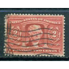 Used 324 2c Thomas Jefferson Just Clears C2525