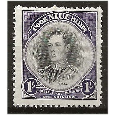Niue 1938 SG75 1/- Black & Violet Mounted Mint ..