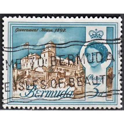 BERMUDA, 1962-68 3d Government House, SG 165 (Scott 177), used.