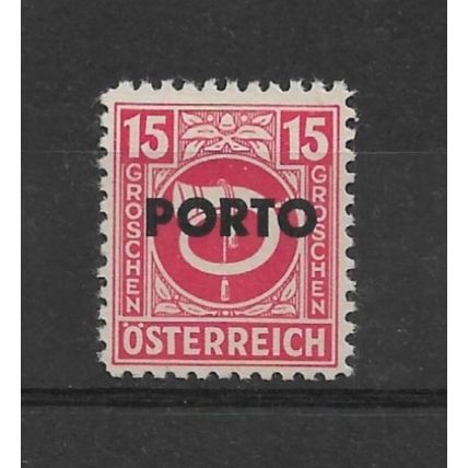 Austria.D962 15g Posthorn (Red).Mounted Mint.Aug22
