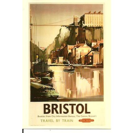 Advertising BR BRISTOL Postcard (Avon Anglia/British Rail BRP 18)