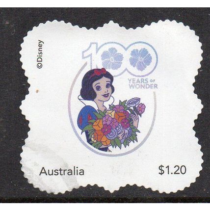 AUSTRALIA: 2023, DISNEY 100, 100 YEARS, USED SELF-ADHESIVE STAMP MYSTAMP. 63/64