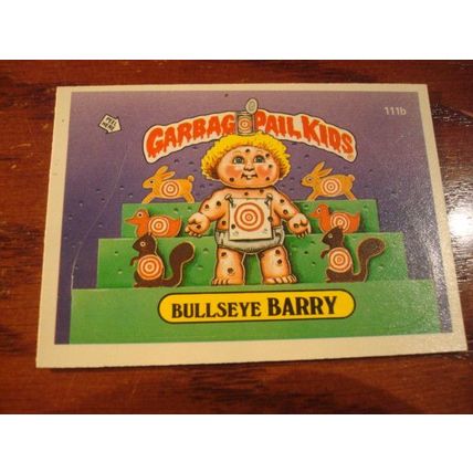 1986 Topps, Garbage Pail Kids, 11-Cards, Different, a & b's