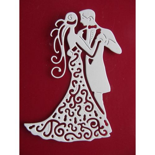 6 x Tattered Lace Die Cuts Dancing Couple