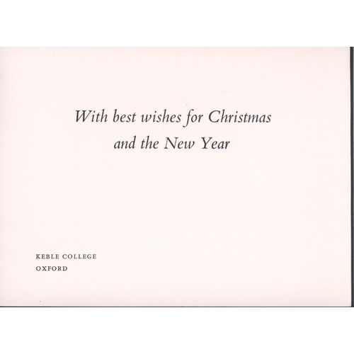 Keble College Oxford - Gatefold Christmas Greetings Card