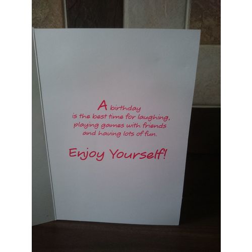 Age 8 Birthday Card with Badge (girls) - 002