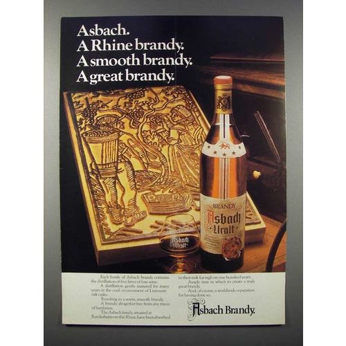 1978 Asbach Brandy Ad - A Rhine Brandy