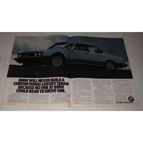 1978 BMW 733i Car Ad - Never Build Conventional