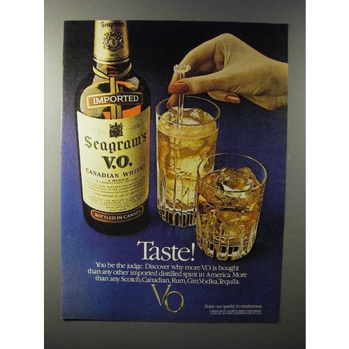 1981 Seagram's V.O. Canadian Whisky Ad - Taste