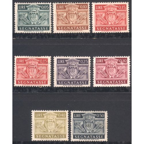 San Marino 1945 - Postage Dues x 8 selection - MH