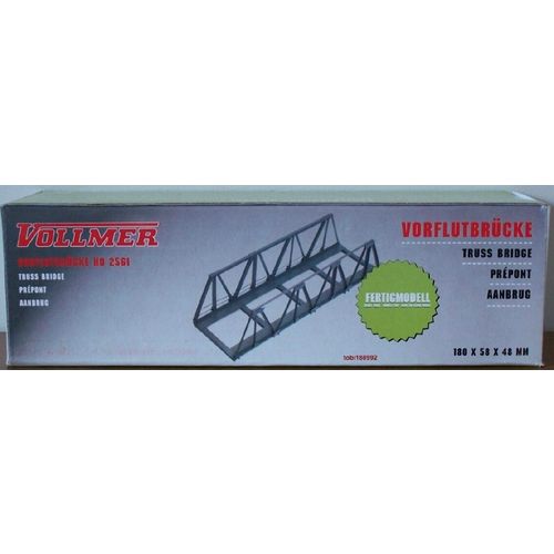 Vollmer H0 2561 Truss Bridge - Ready built - Made of Metal - NEW