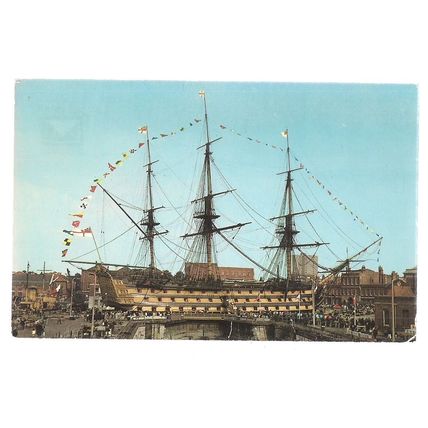 HMS VICTORY, Portmouth... unused vintage postcard =