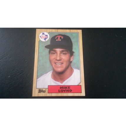 1987 Topps Card # 126 Mike Loynd Excellent (5) Texas Rangers