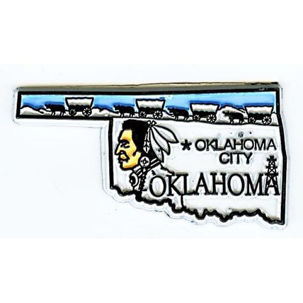 Oklahoma Oklahoma City 4 Color Fridge Magnet