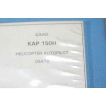 Bendix King KAP-150H Helicopter Autopilot Maintenance Manual 006-05670-0000