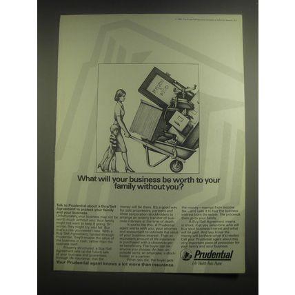 1982 Prudential Insurance Ad - What will your business be worth to your family