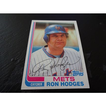 1982 Topps Card # 234A Ron Hodges Excellent-Mint (6) New York Mets