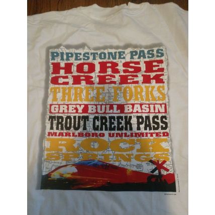 Marlboro Cigarettes Marlboro Unlimited White Mountain Pass Pocket T Shirt (new)