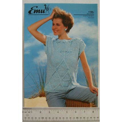 Vintage: Emu 1198A top, Sea Pearl