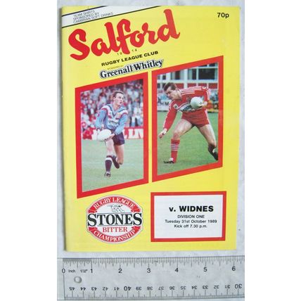 1989 programme Salford v. Widnes