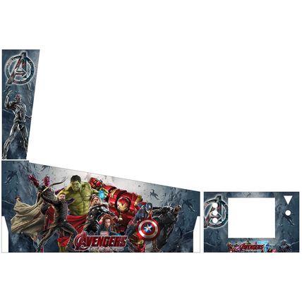 Avengers of ultron Pinball Decal Cabinet Graphic Art Vinyl Sticke