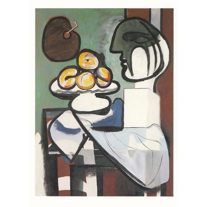Pablo Picasso Still Life Bust Bowl & Palette 1932 Tate Gallery Painting Postcard