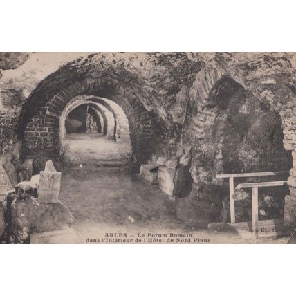 Arles Forum Remain Nord Pinus Ruins Hotel Interior Antique French Postcard