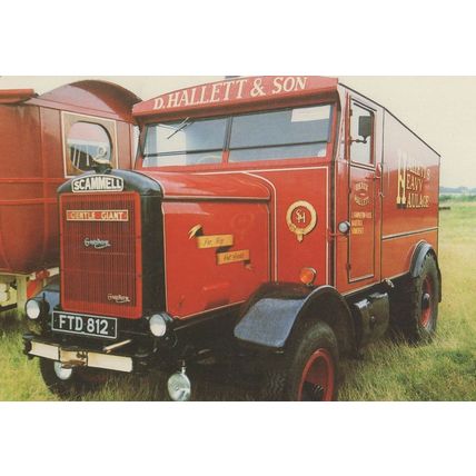 WW2 Steam Fair Hallett & Son Lorry Transport Postcard