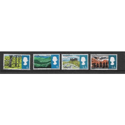 GREAT BRITAIN 1966 LANDSCAPES SG 689 / 692 SET 4 VALS FINE USED#4