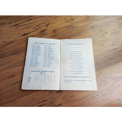 1965 FA Cup 5th Round Pirate Programme – Aston Villa vs Wolves