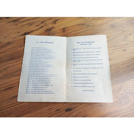 1965 FA Cup 5th Round Pirate Programme – Aston Villa vs Wolves