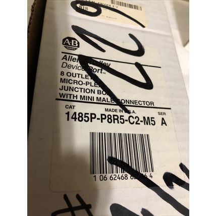 NEW ALLEN BRADLEY JUNCTION BOX DEVICEPORT MINI-PLEX 8 PORT 1485P-P8R5-C2-M5,FC