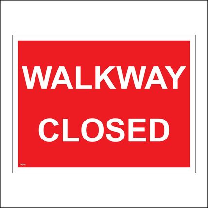 Pedestrian Walkway Signs Parking Plant Machinery Vehicles Winter Caution GBL108