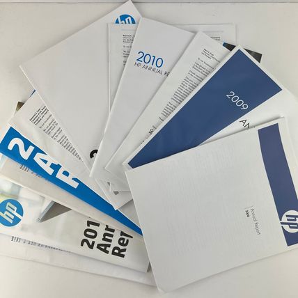 Hewlett Packard HP Enterprises (HPE) 2008-2013 Annual Reports & Stockholder Mtgs