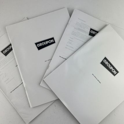 Groupon, Inc (GRPN) 2012-2013 Annual Report And Shareholder Meeting Notice Books