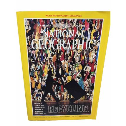 National Geographic Magazine July 1994 Recycling - Vintage Collectable p2