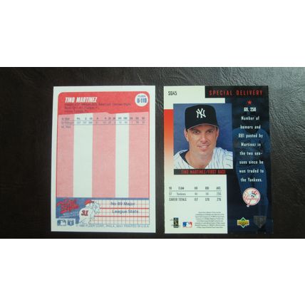 Three (3) Tino Martinez Baseball Cards (See Pictures and Descriptions Below)